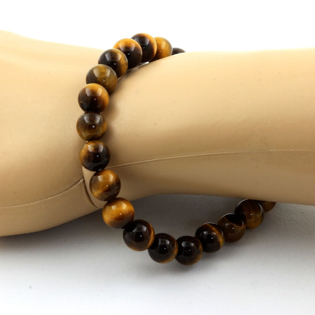 Bracelet en Œil de Tigre 8 mm