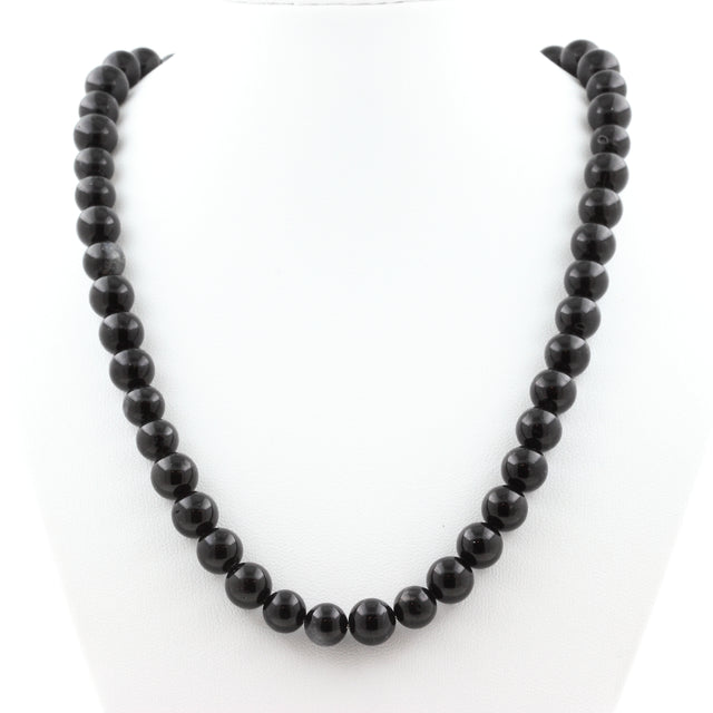 Collier en Schorl (Tourmaline noire) du Brésil