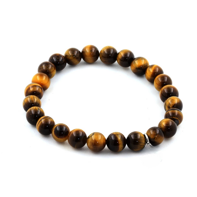 Bracelet en Œil de Tigre 8 mm