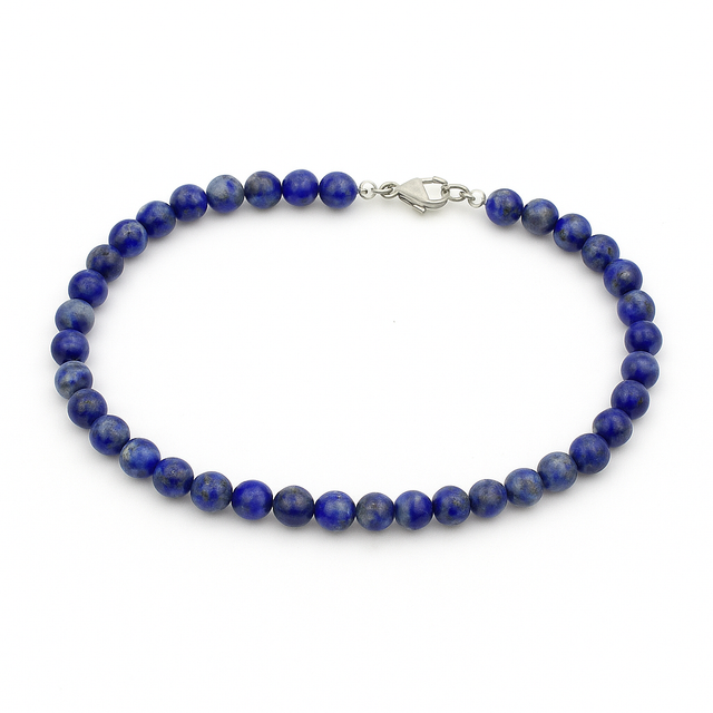 Collier en Lapis-Lazuli – Perles Qualité 5A (8 mm)